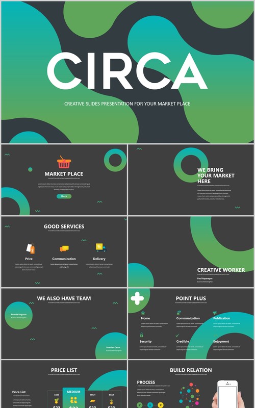 商业计划书PPT模板版式设计Circa Powerpoint Template