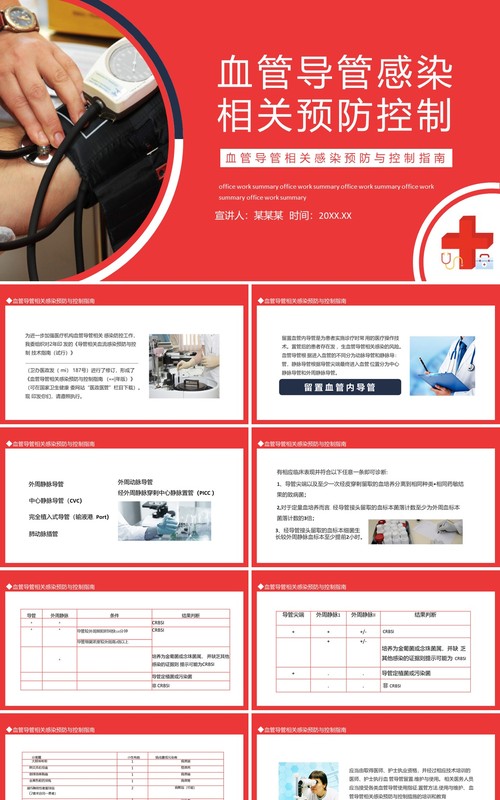 血管导管相关感染预防与控制指南动态PPT模板