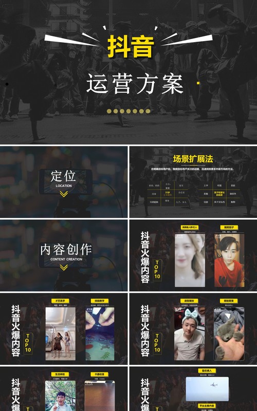 简约某音电商运营方案策划PPT模板