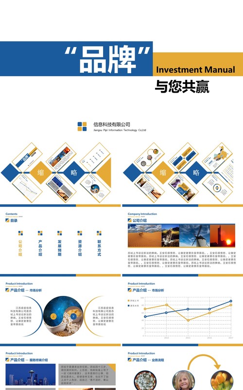 品牌招商加盟计划书PPT模板