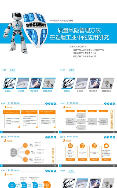 质量风险管理方法卷烟工业研究PPT模板