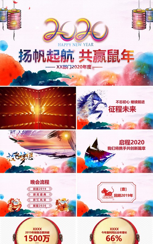 扬帆起航工作总结报告PPT模板